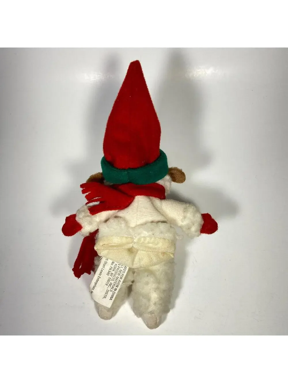 5” 1995 Avon Shari Lewis Lamb Chop Christmas Finger Puppet Plush